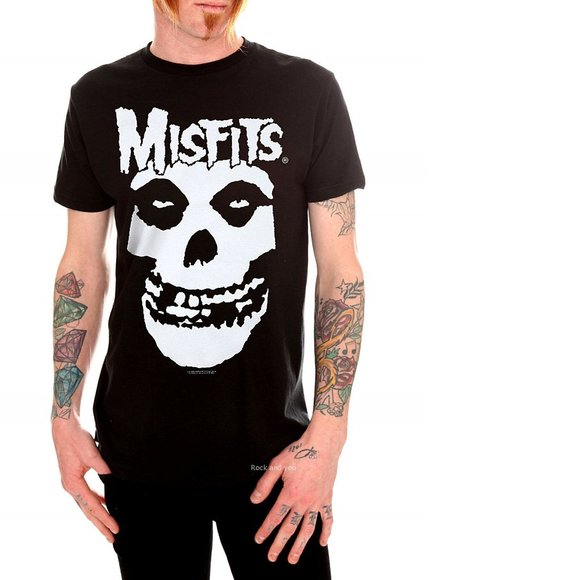 Misfits Fiend Skull Logo punk rock Official T-Shirt S NWT - Picture 1 of 2